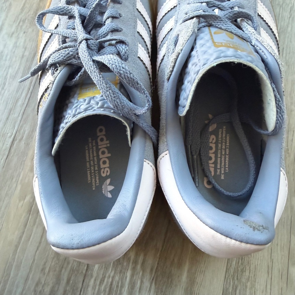 Adidas Gazelle Bold Kids Blue Grey Suede Triple Platform Sneakers JQ1297 Sz 4 - Picture 5 of 11
